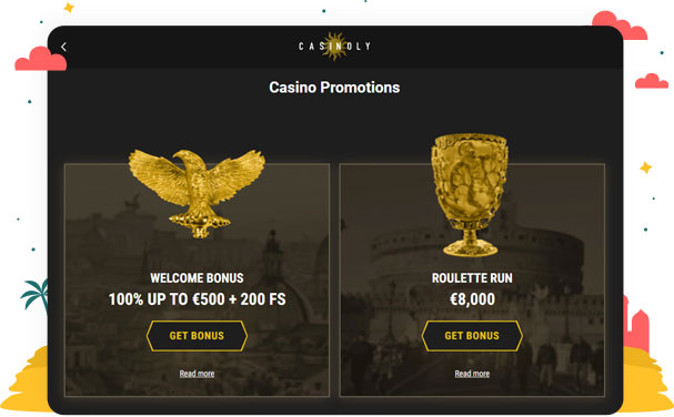 المكافآت والعروض الترويجية في كازينو Casinoly