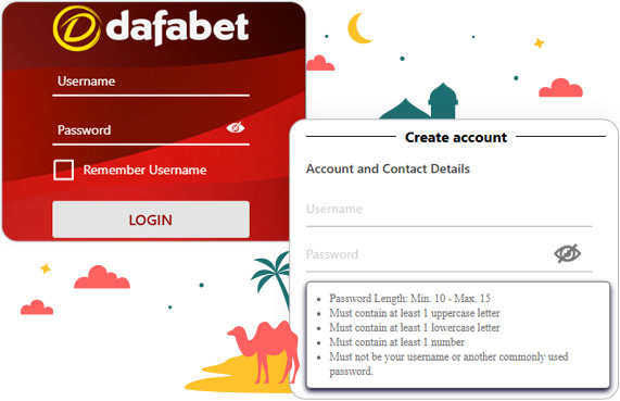 تسجيل الدخول والتسجيل في كازينو Dafabet