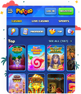تسجيل الدخول والتسجيل في كازينو Pistolo
