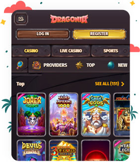 تسجيل الدخول والتسجيل في كازينو Dragonia