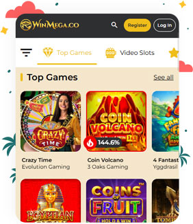 تسجيل الدخول والتسجيل في كازينو WinMega