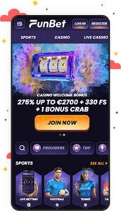 كازينو FunBet للأجهزة المحمولة