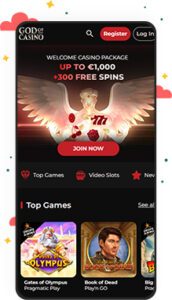 كازينو God of Casino للأجهزة المحمولة