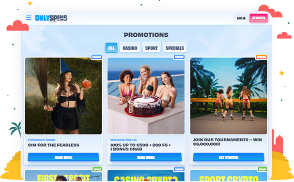 Bonuses and Promotions at OnlySpins Casino