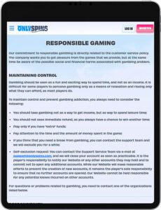 OnlySpins Casino Security