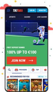 كازينو TikiTaka للأجهزة المحمولة