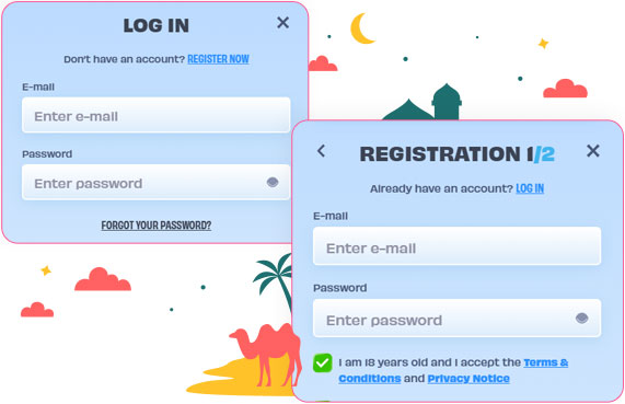 Login and Registration at OnlySpins Casino