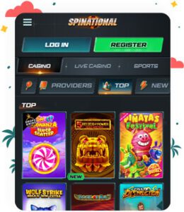 تسجيل الدخول والتسجيل في كازينو Spinational
