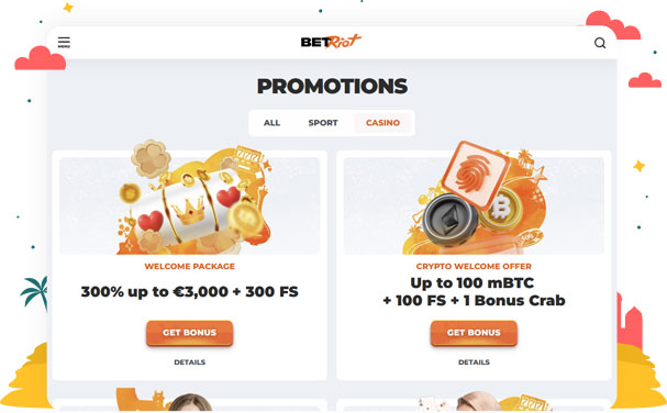 المكافآت والعروض الترويجية في كازينو BetRiot