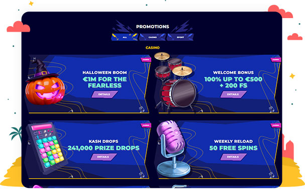 المكافآت والعروض الترويجية في كازينو Mr.Pacho