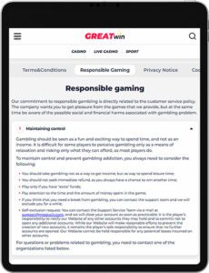 أمن كازينو GreatWin