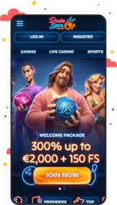 كازينو Dudespin للأجهزة المحمولة