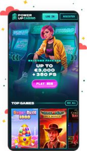 كازينو PowerUp Casino للأجهزة المحمولة