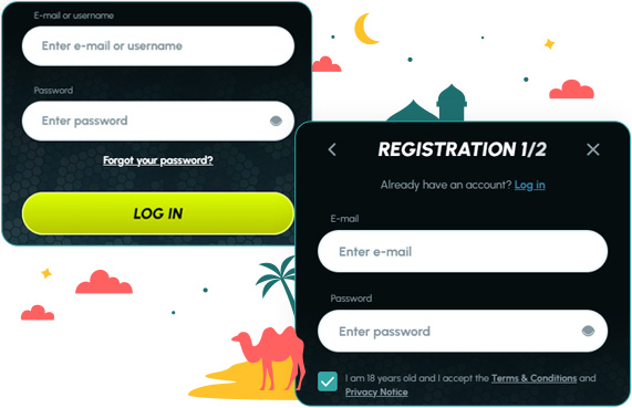 تسجيل الدخول والتسجيل في كازينو Slotexo