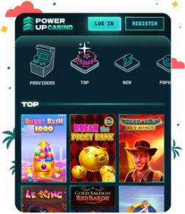 تسجيل الدخول والتسجيل في كازينو PowerUp Casino