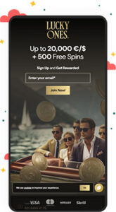 كازينو Lucky Ones للأجهزة المحمولة