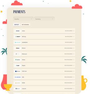 طرق الدفع في كازينو VipLuck