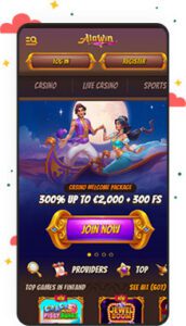كازينو Alawin للأجهزة المحمولة