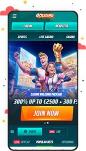 كازينو Golisimo للأجهزة المحمولة