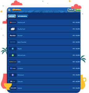 طرق الدفع في كازينو Pandido