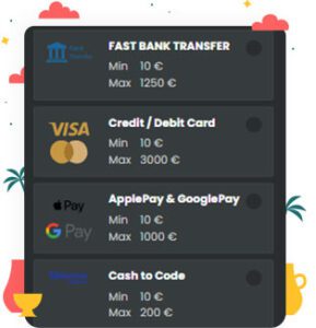 طرق الدفع في كازينو SlotPal