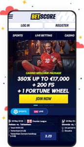كازينو BetScore للأجهزة المحمولة