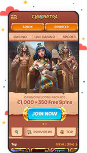 كازينو Cleobetra للأجهزة المحمولة