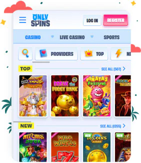 تسجيل الدخول والتسجيل في كازينو OnlySpins