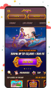 كازينو Alawin للأجهزة المحمولة